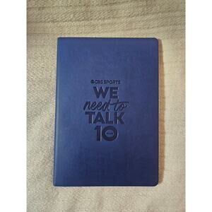 Spector & Co CBS Sports Branded Blue Donald Soft Cover Lined Journal NWOT